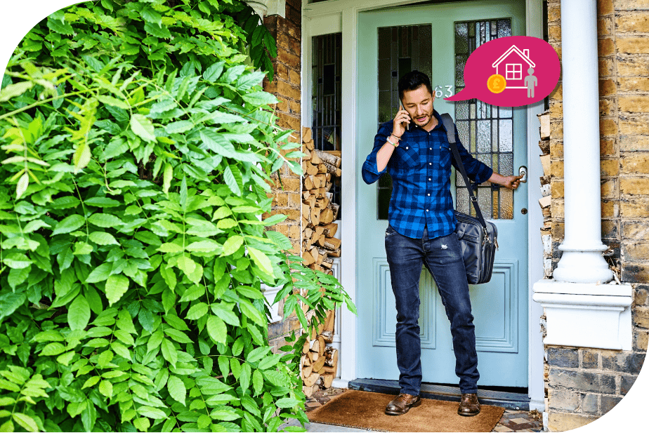 Landlord leaving a property after getting a Buy to Let Conveyancing Quote